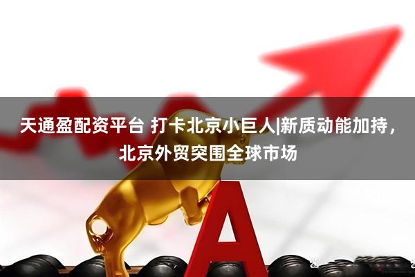 天通盈配资平台 打卡北京小巨人|新质动能加持，北京外贸突围全球市场